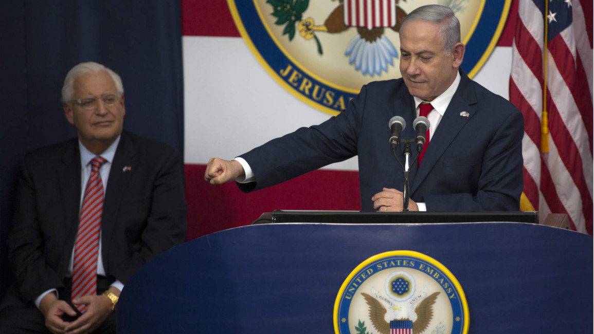 Netanyahu at new US embassy in Jerusalem