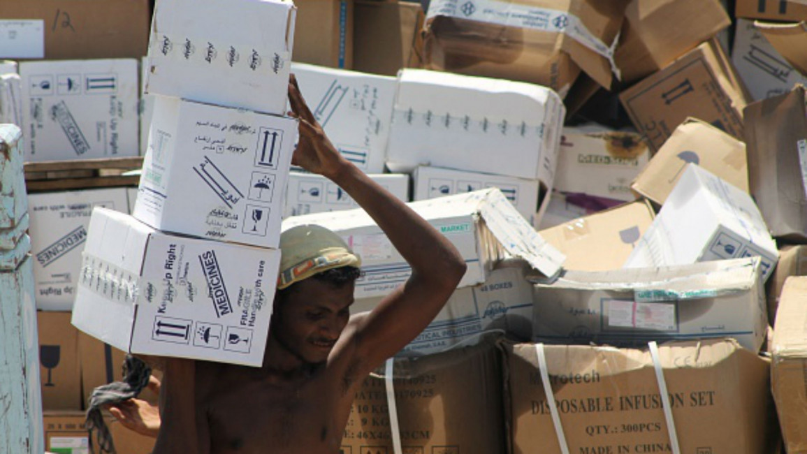 Humanitarian aid in Yemen [AFP]