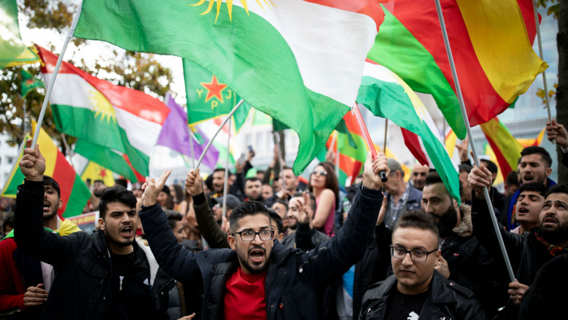 Pro-Kurdish demo Germany - Getty