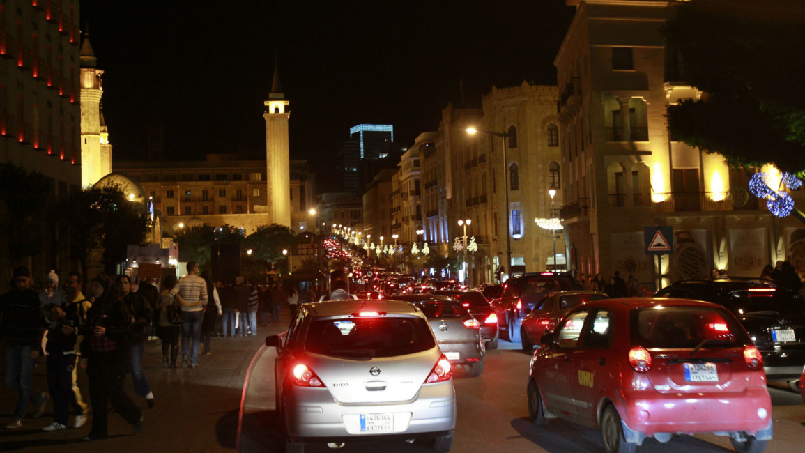  AFP Beirut Lebanon traffic jam