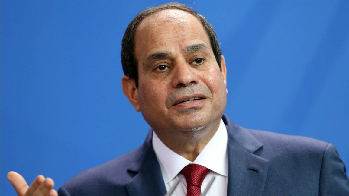 Sisi at news conference in Berlin