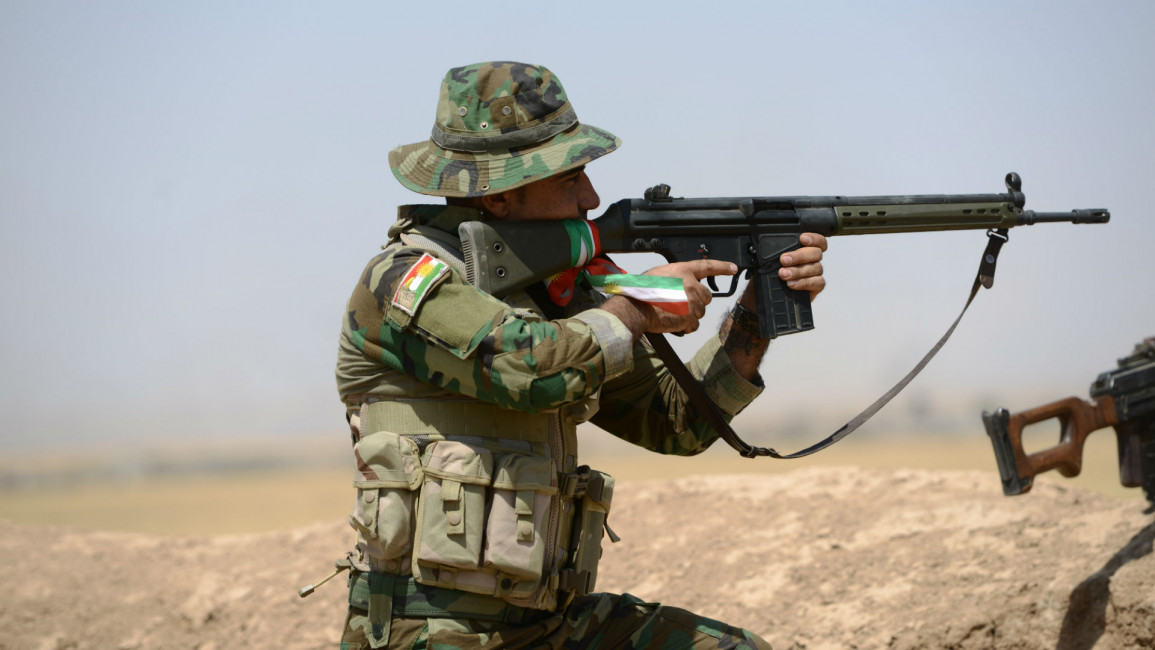 Peshmerga forces in Mosul [Anadolu]