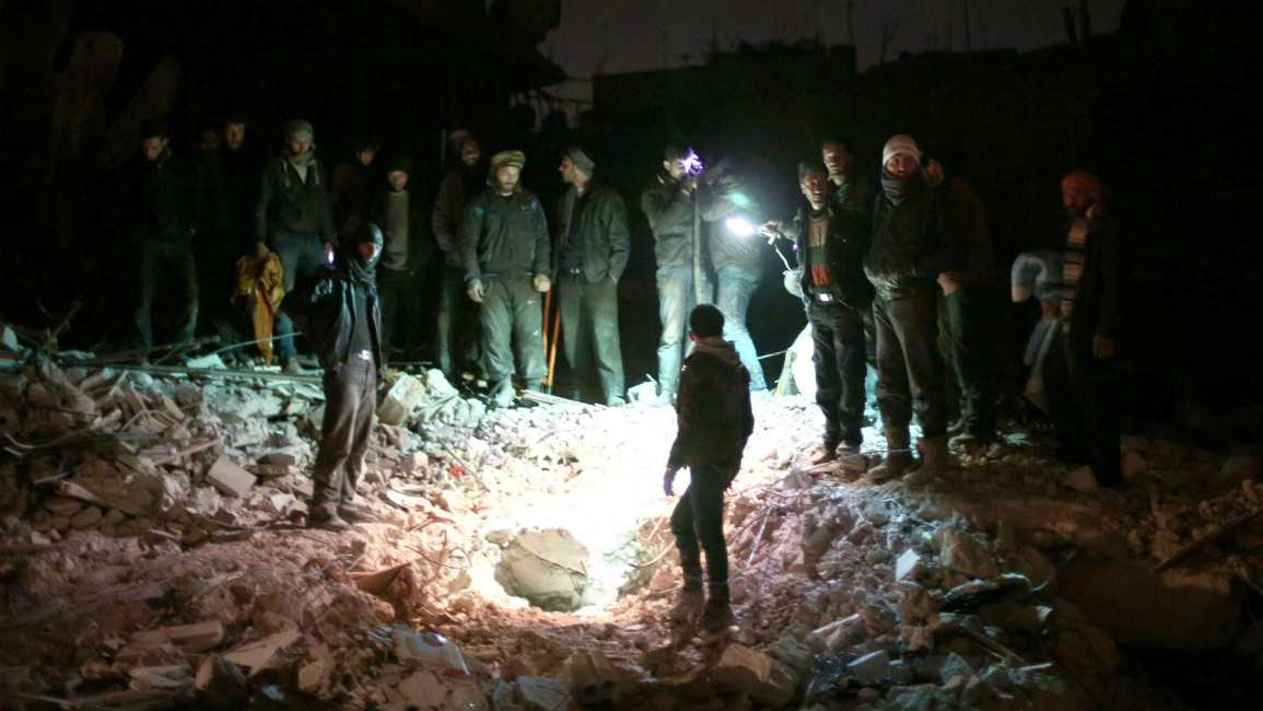douma strikes syria AFP