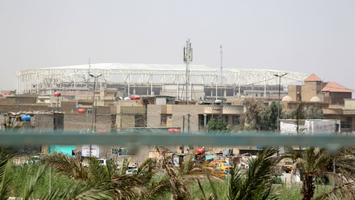 football stadium baghdad turkish workers kidnapped afp iraq