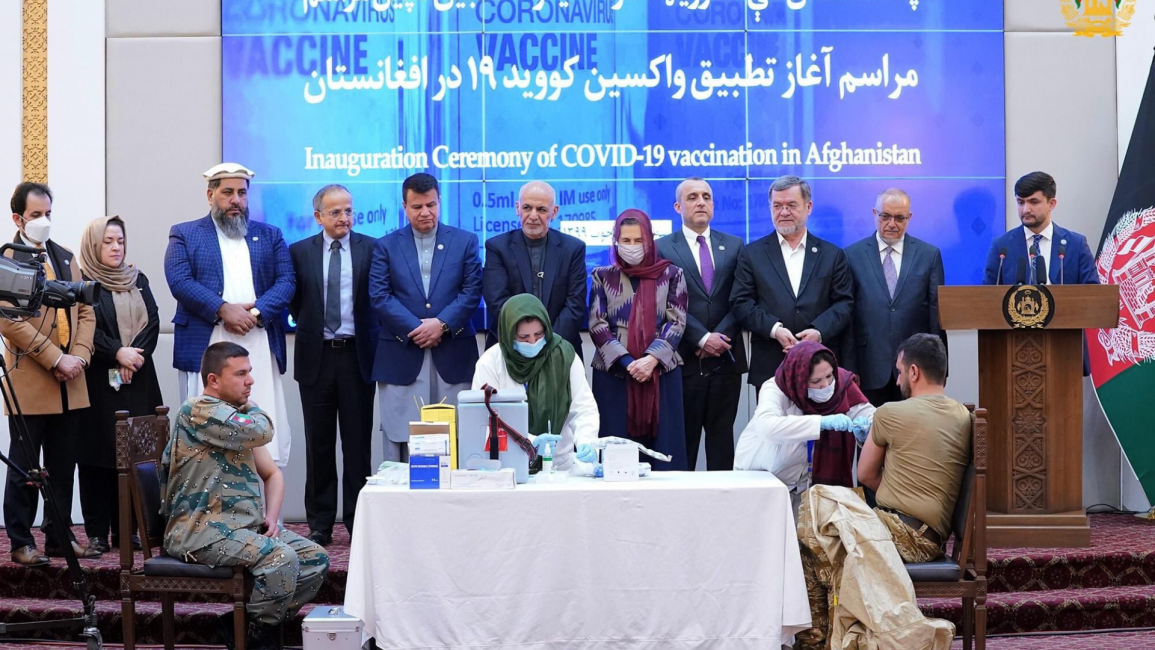 Covid vaccination Afghanistan [Twitter[