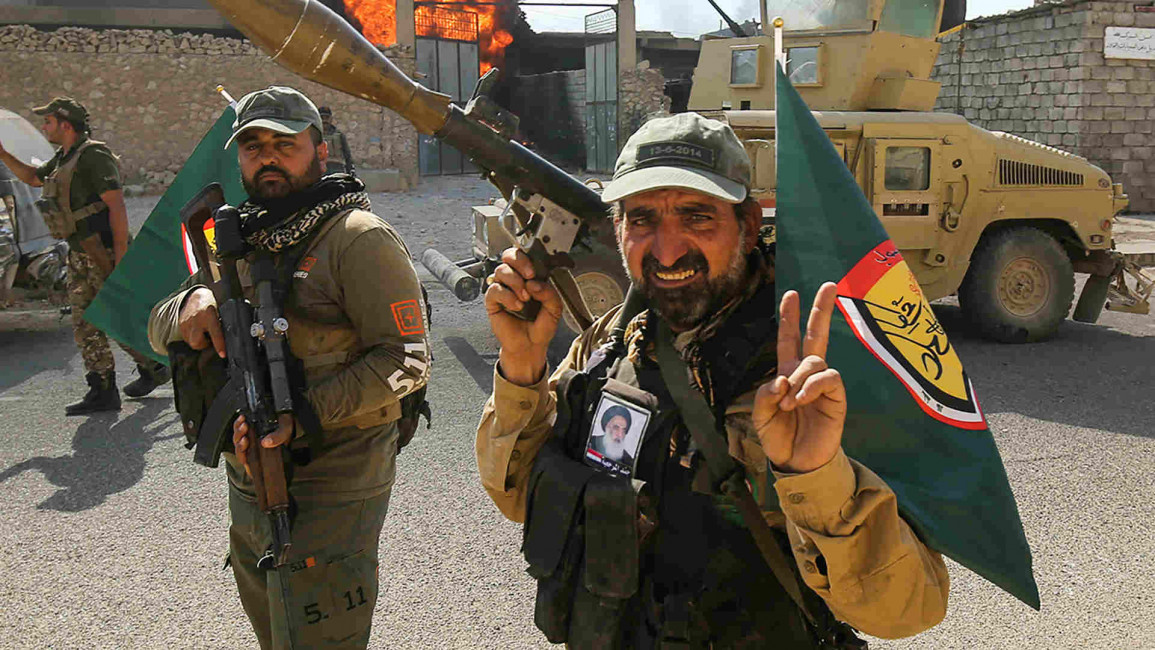 Popular Mobilisation Forces in Tal Afar, west of Mosul