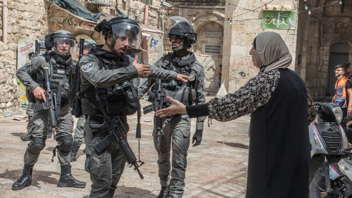 Jerusalem IDF/Pal woman - Getty