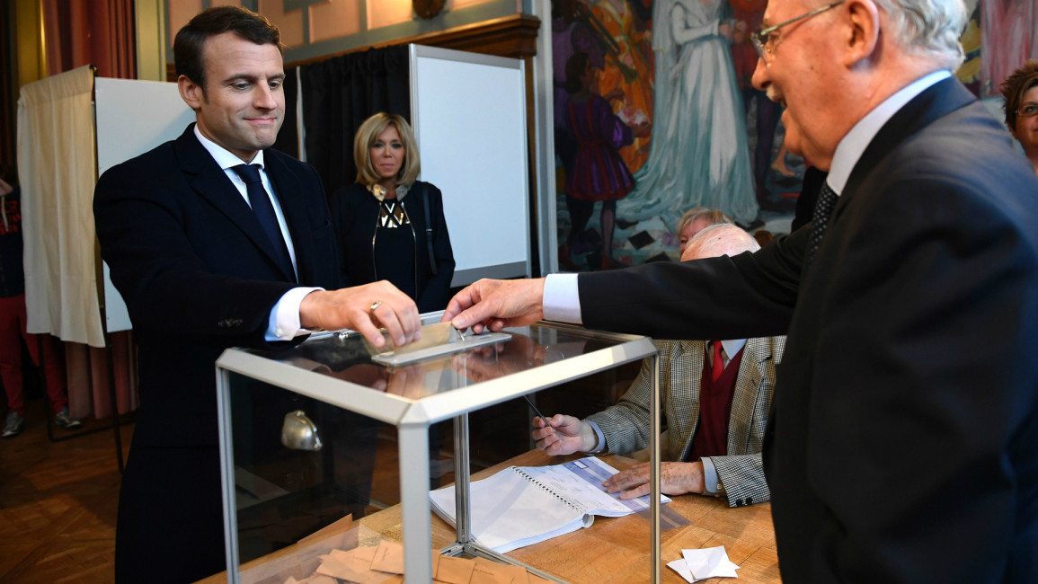Emmanuel Macron  -- AFP