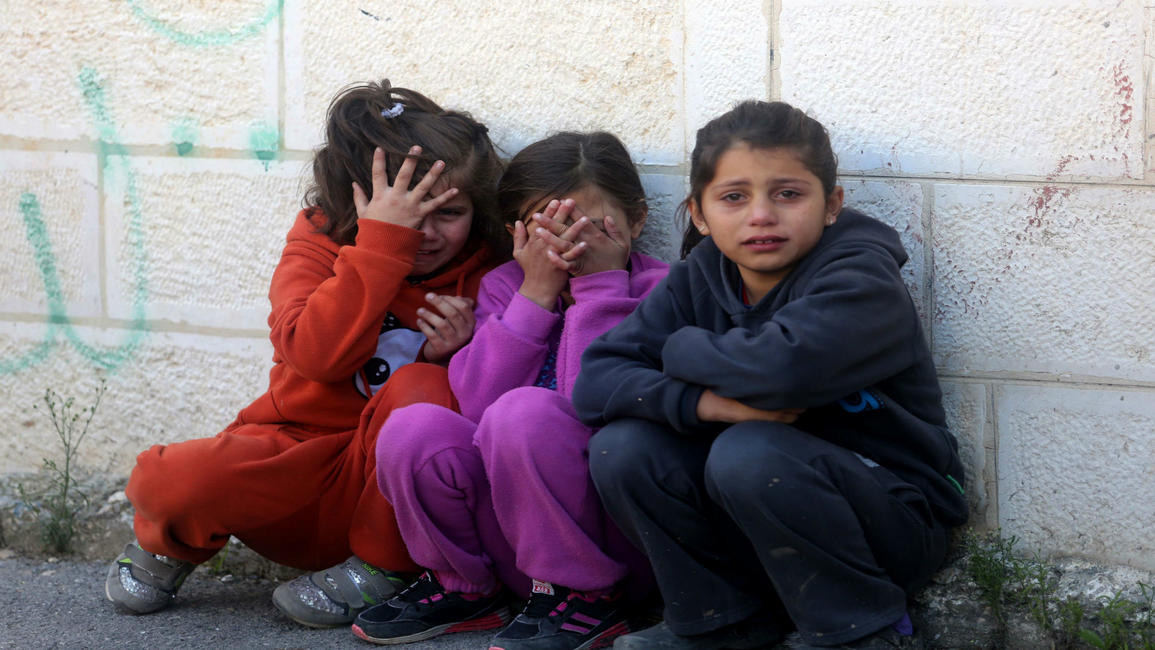 Palestinian children Anadolu