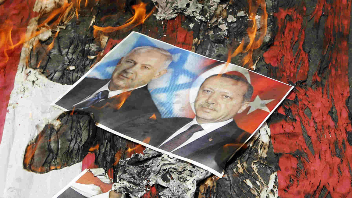 Erdogan Netanyahu flames