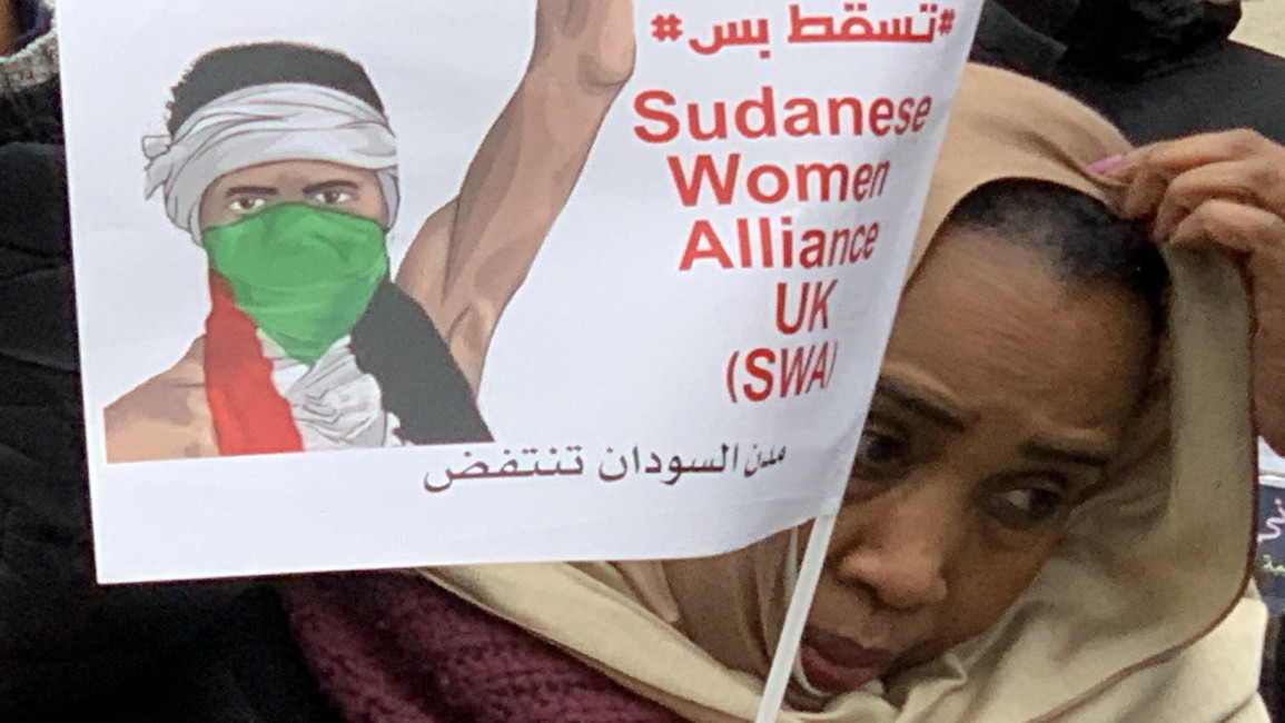 Sudan protests UK GETTY