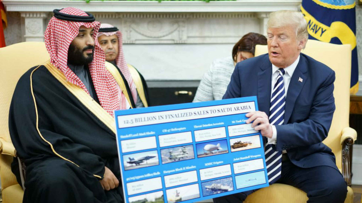 Trump and MbS - AFP