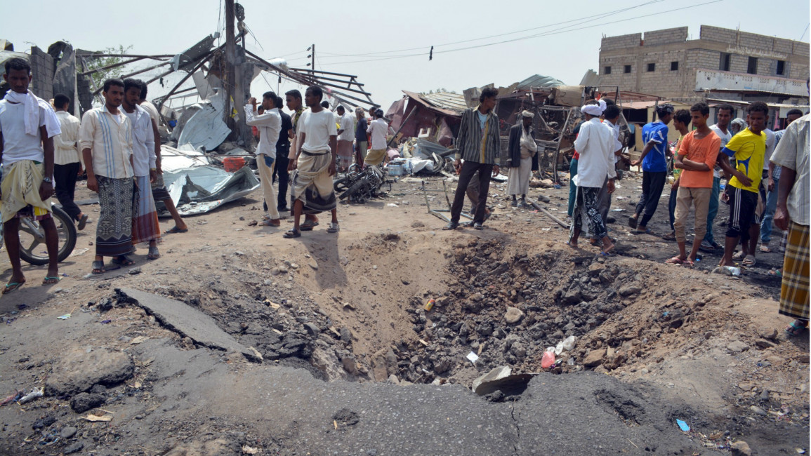 , 2015Arab coalition air strikes Yemen August 21 