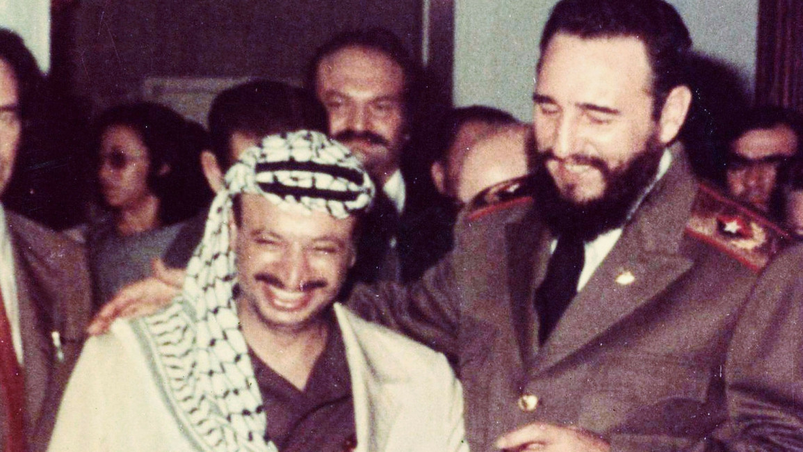 Fidel Castro Arafat [Getty[