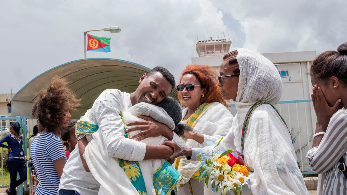 family reunited Eritrea - Getty