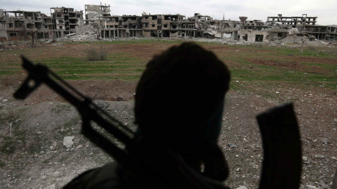 Syria fighter Ghouta - Getty