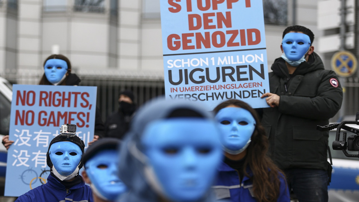 uighur protest genocide