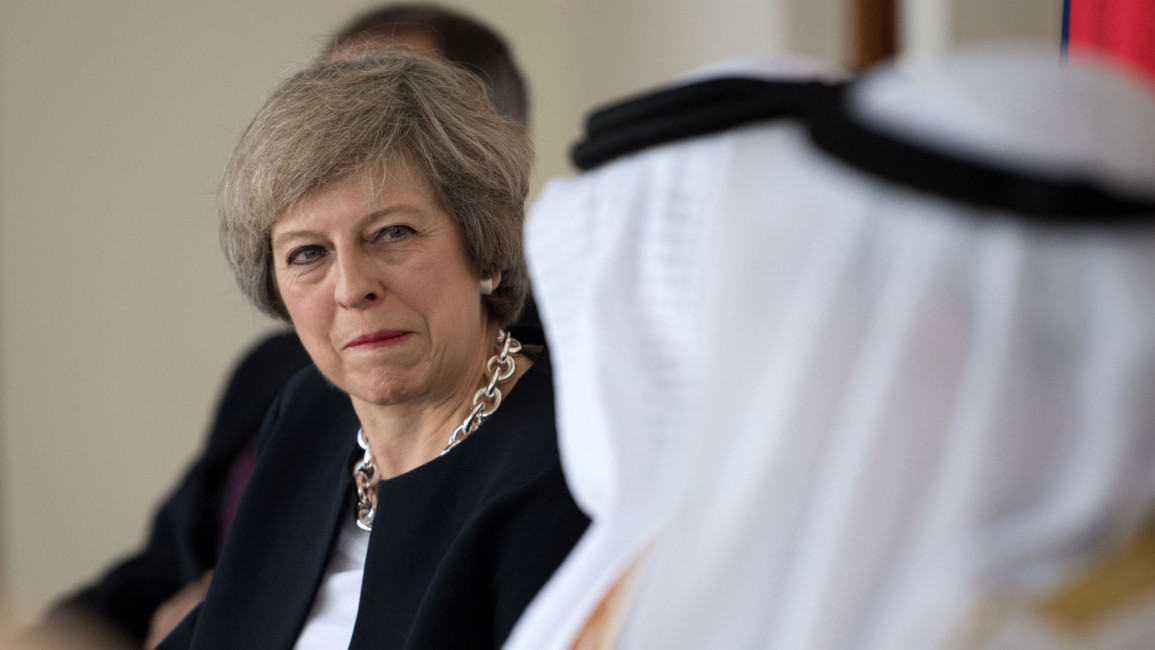 Theresa May in Bahrain [Getty]
