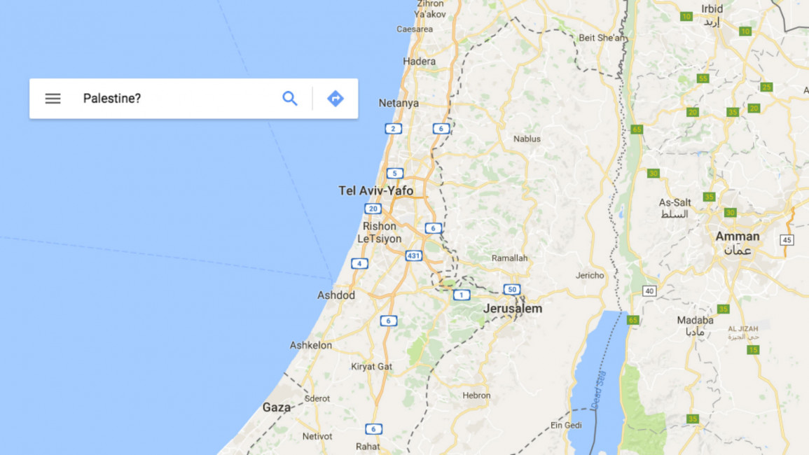 Googlemap Palestine