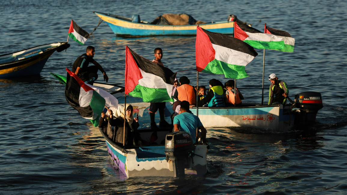 Gaza flotilla arrival [Getty]