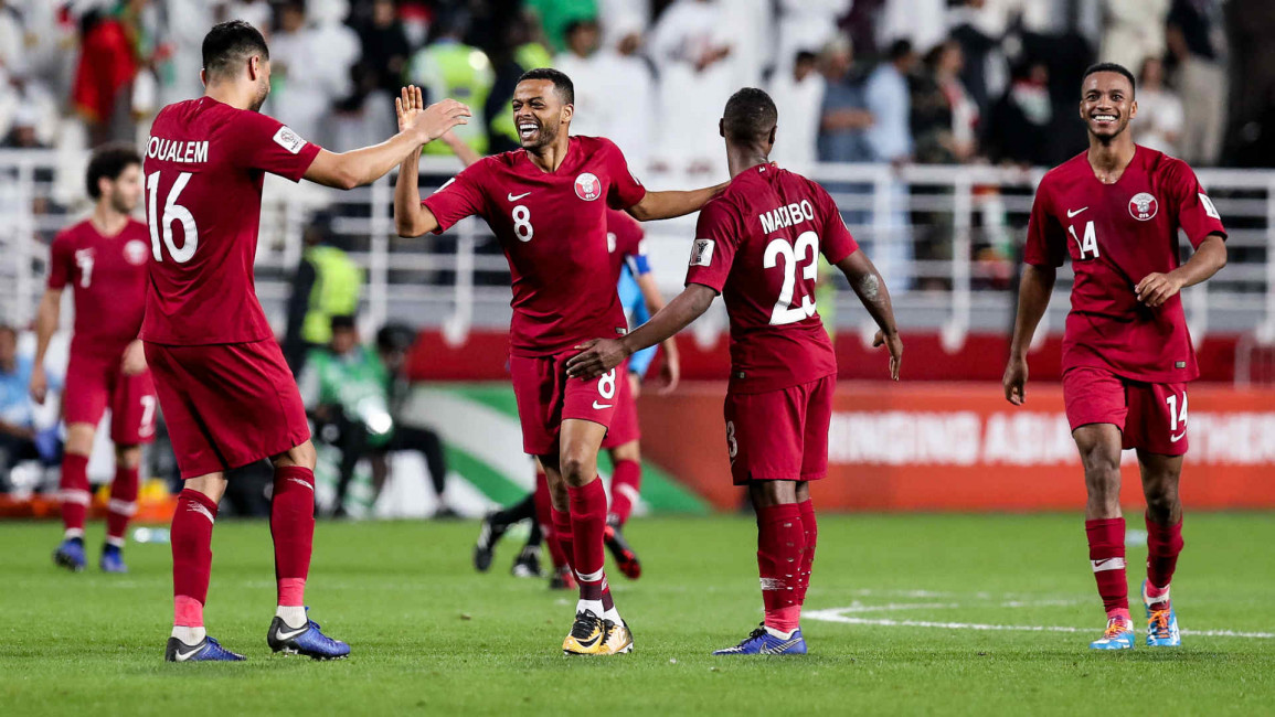 Qatar football celebrate Getty