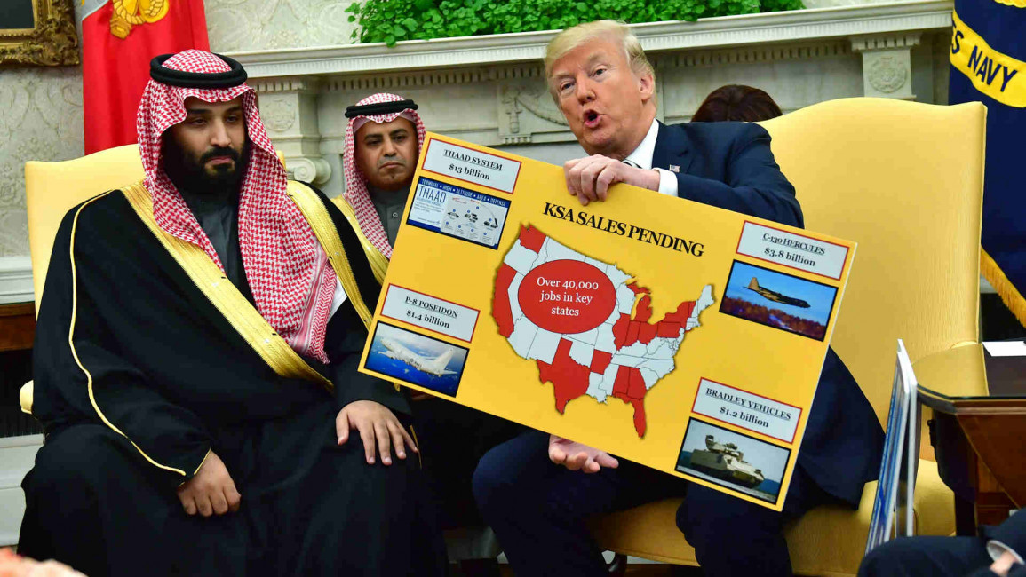 Trump and MbS at the White House
