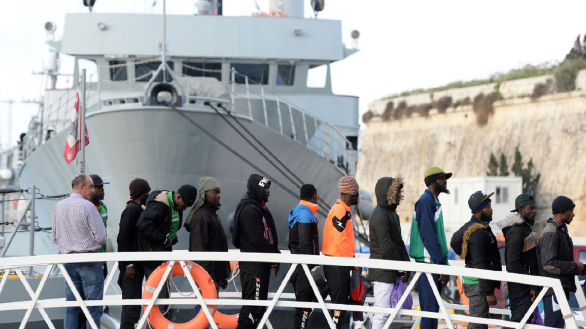  Migrants disembark in Malta in 2019 [GETTY]