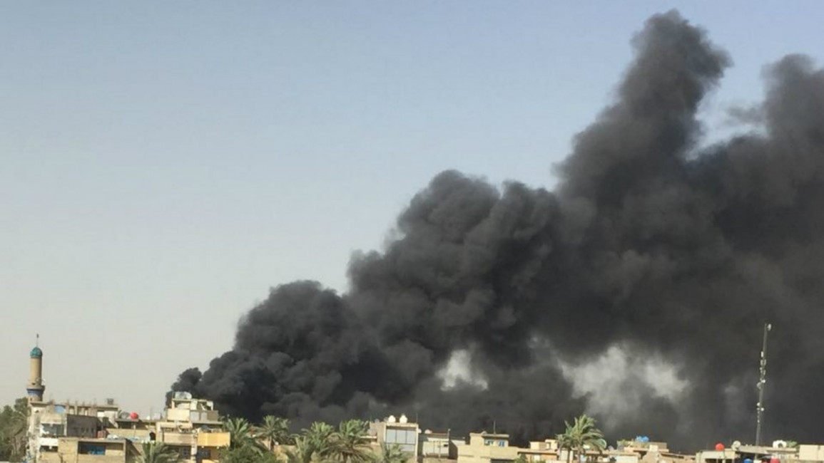 Iraq fire ballot warehouse - alaraby aljadeed