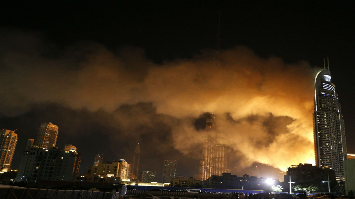 UAE fire AFP