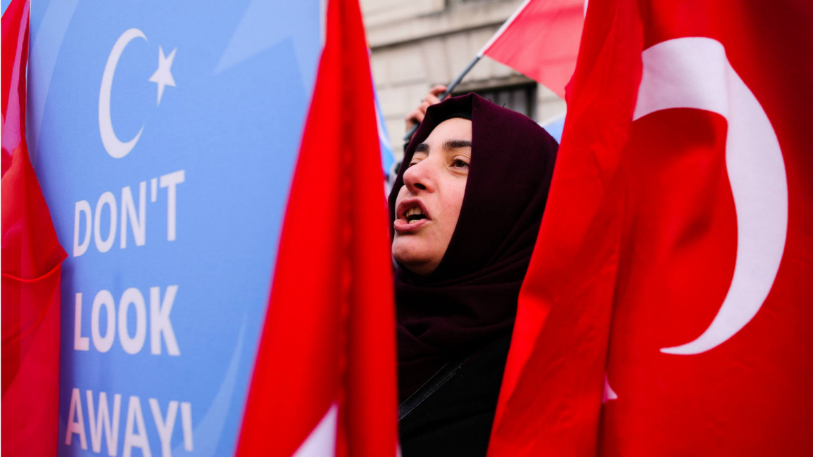 Uighur protest London - nurphoto