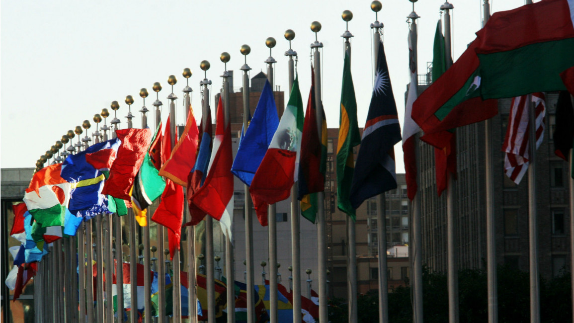 UN flags [AFP/Getty]
