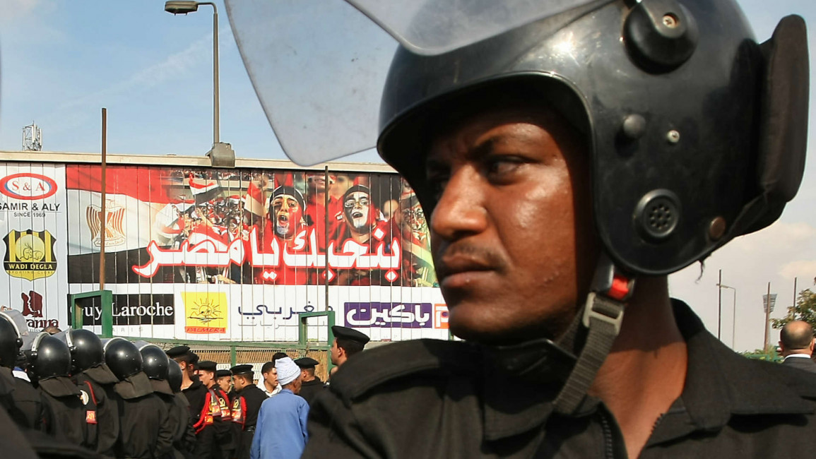 Egyptian riot policeman