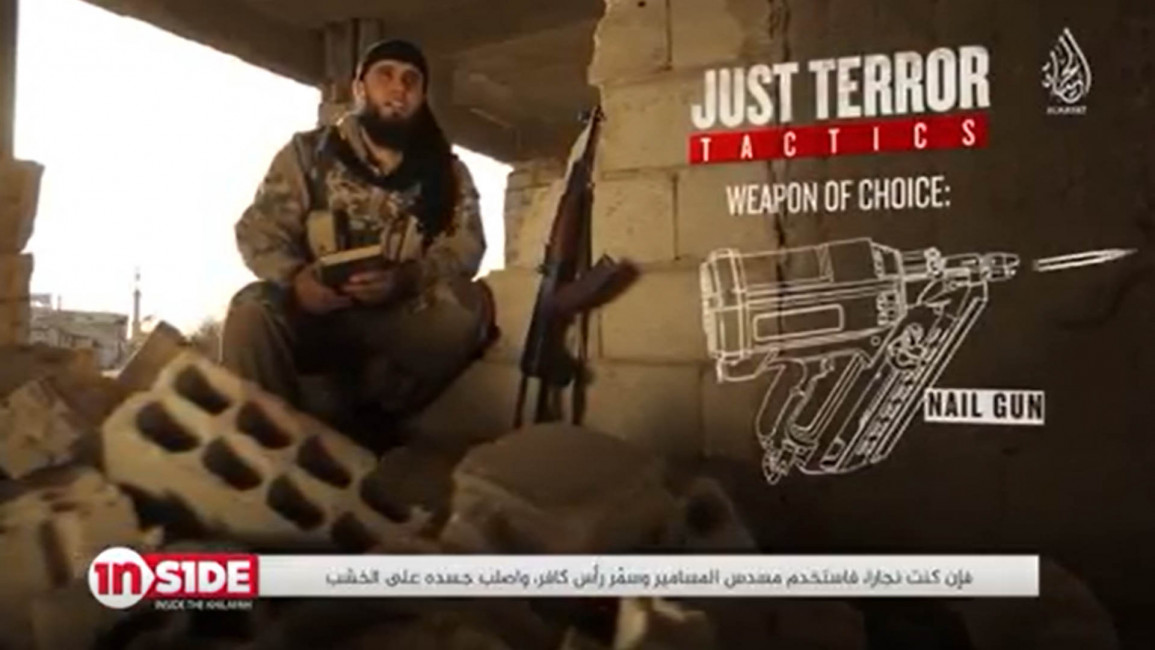 Abu Adam IS propaganda video screenshot