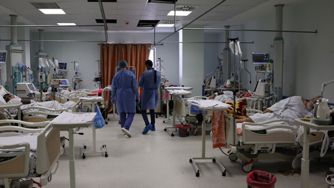 Gaza Covid Turkish hospital [AFP/Getty]
