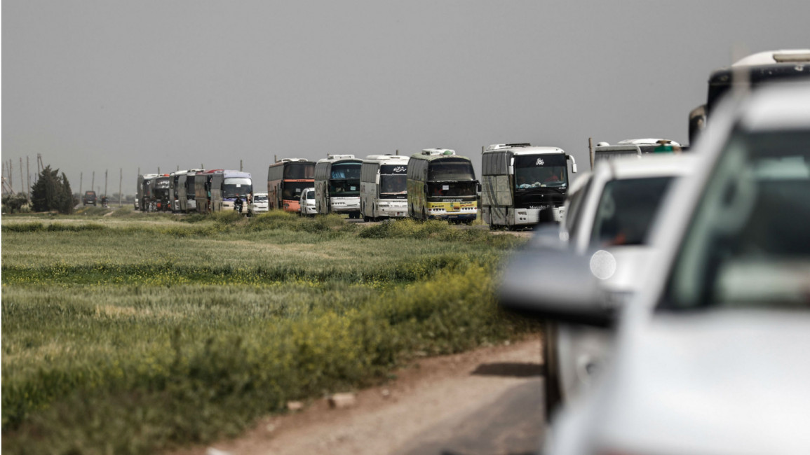 syria evacuation getty