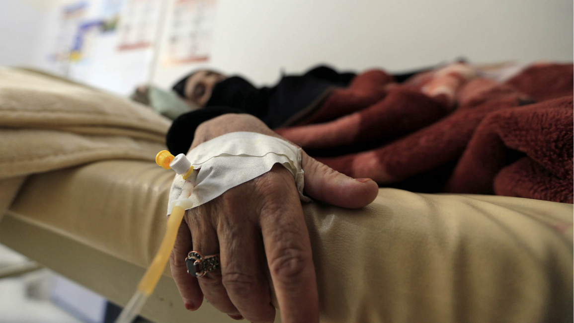 Yemeni woman with suspected cholera