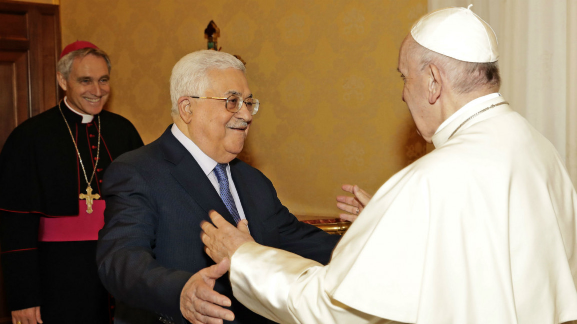 Pope Mahmoud Abbas - AP
