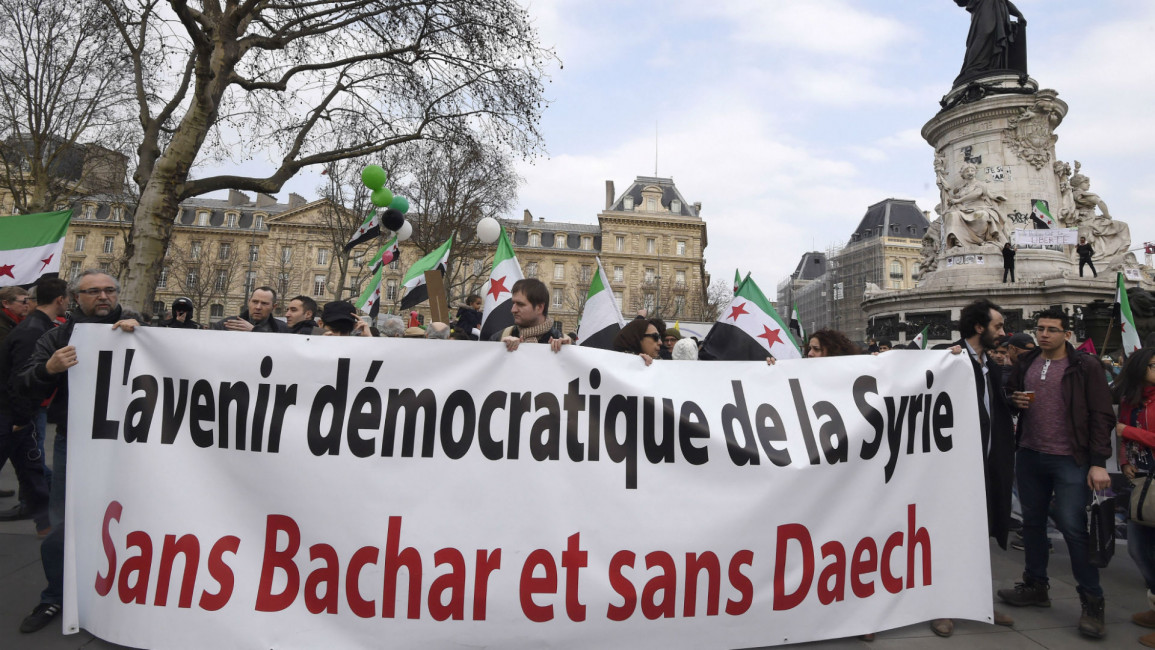 France Syria protest AFP