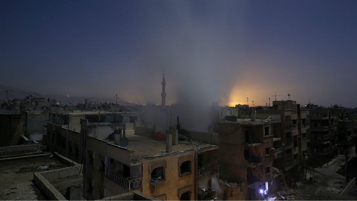 Douma airstrikes