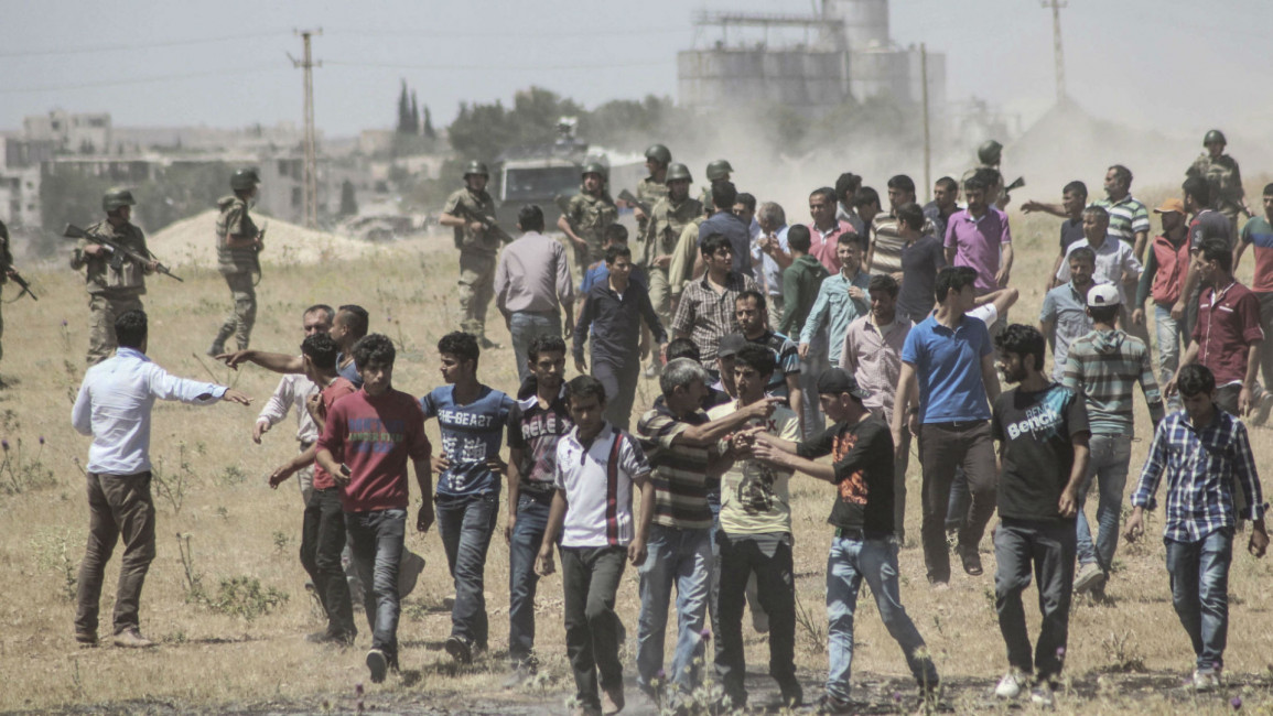 Clashes between Daesh and Kurdish armed groups Kobani 