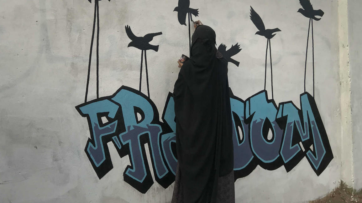 sudan freedom graffiti - anadolu