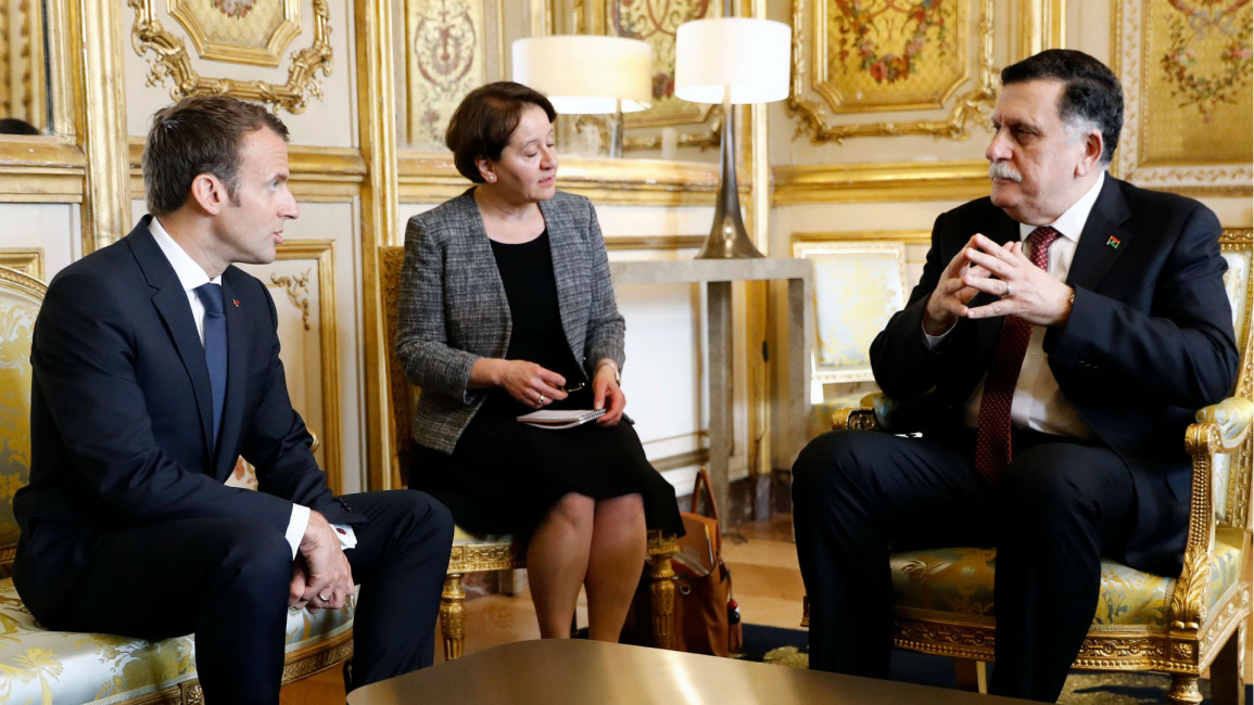  Libya summit Paris Macron Sarraj