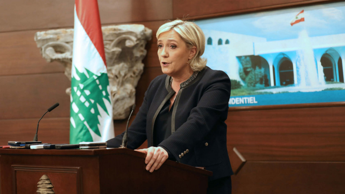 Le Pen in Lebanon