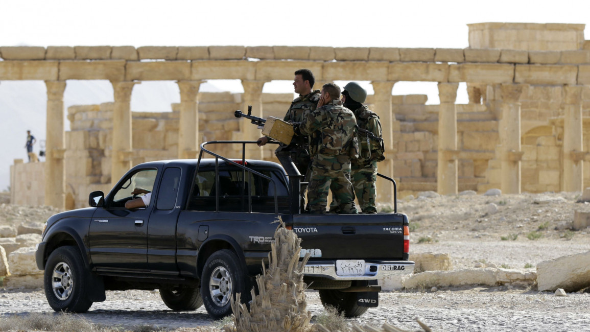 Palmyra soldiers AFP