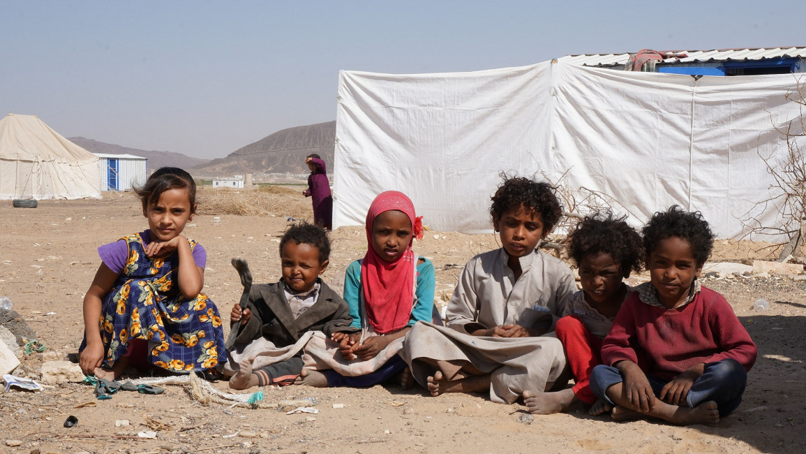 yemen children displaced
