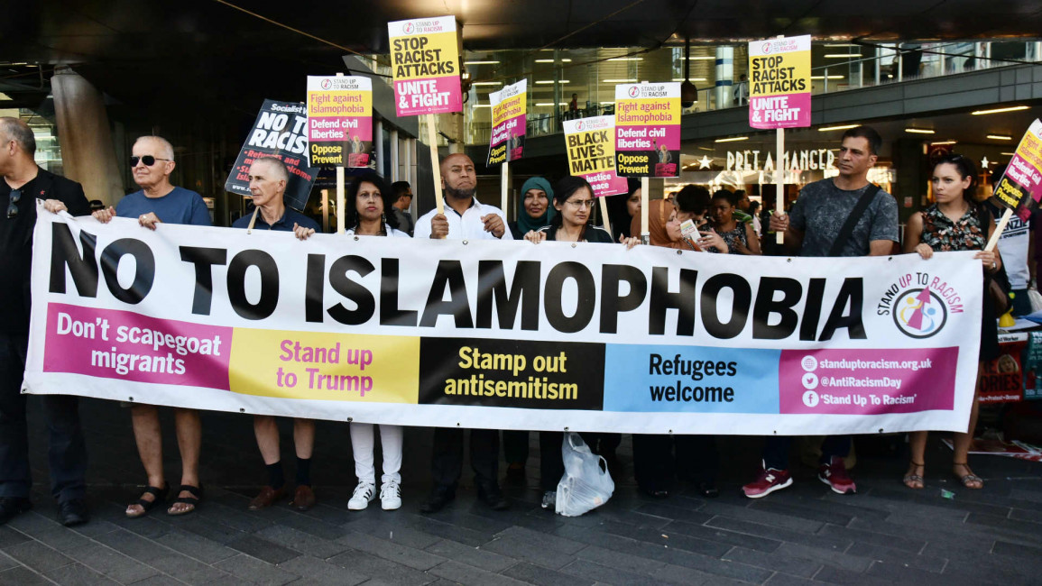 anti-Islamophobia protest