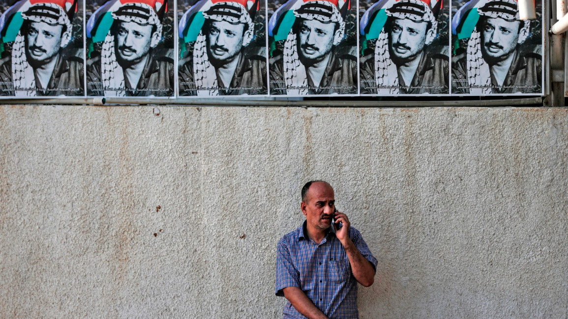 palestinian man cell phone getty