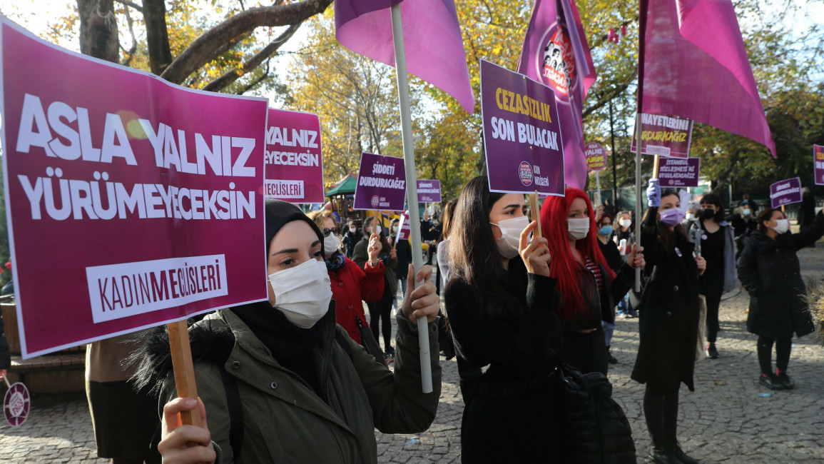 Femicide protest [AFP]