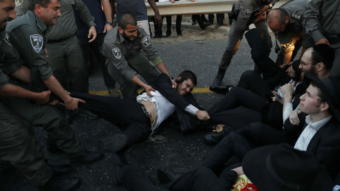 Ultra-orthodox Israeli protest