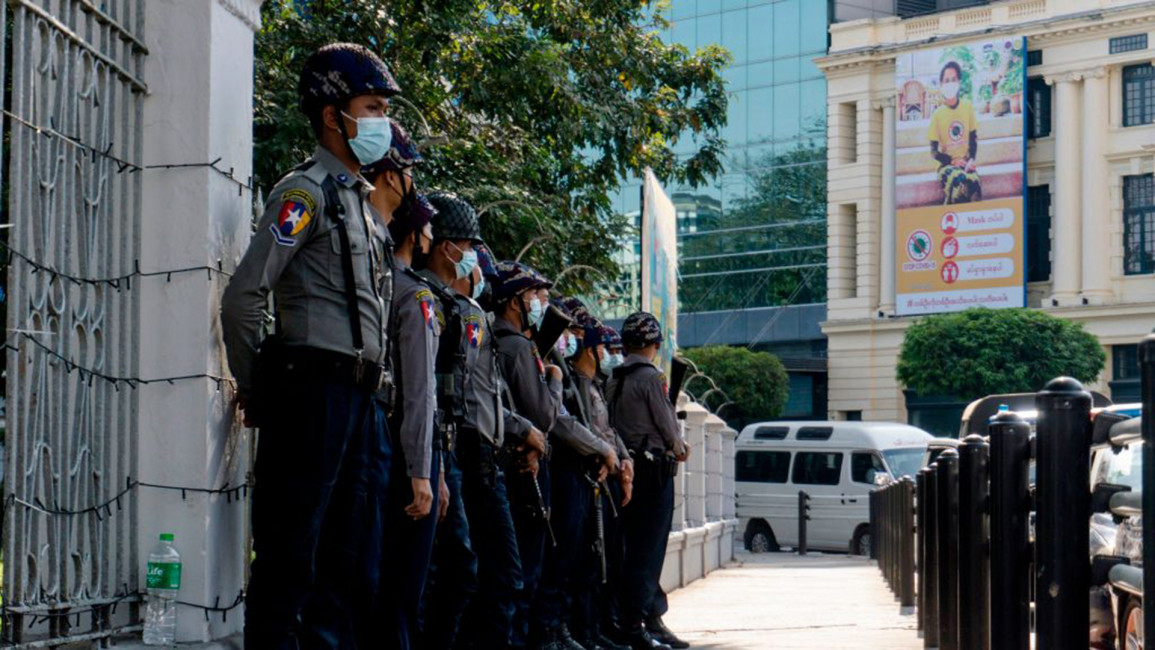 Myanmar police [Getty]